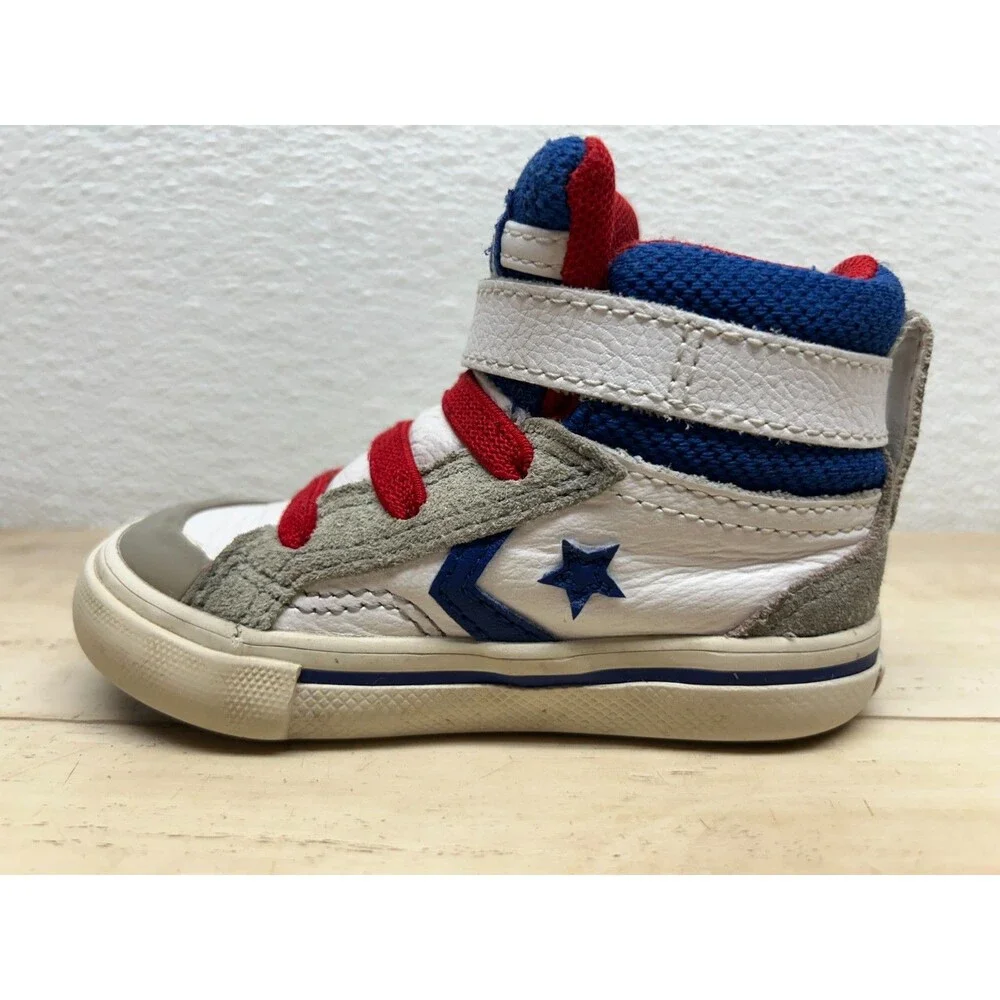 Converse All Star Pro Blaze Strap Leather High Top Sneakers Kids Size 5